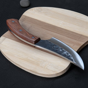 Carbon Steel Knife With Wood Handle