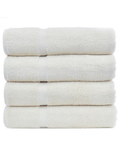 100% Cotton Dobby Border Bath Towels 