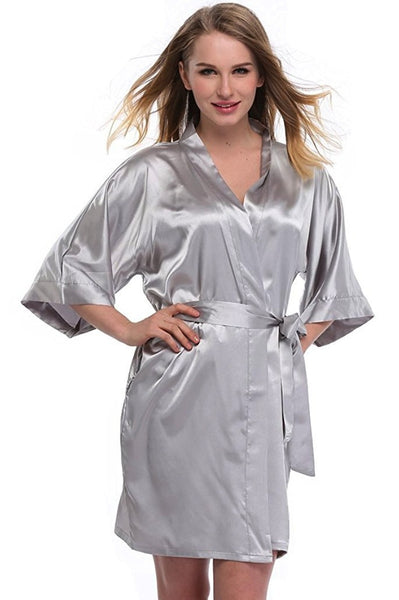 satin dressing gown