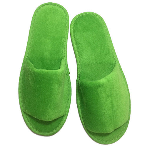 open toe hotel slippers