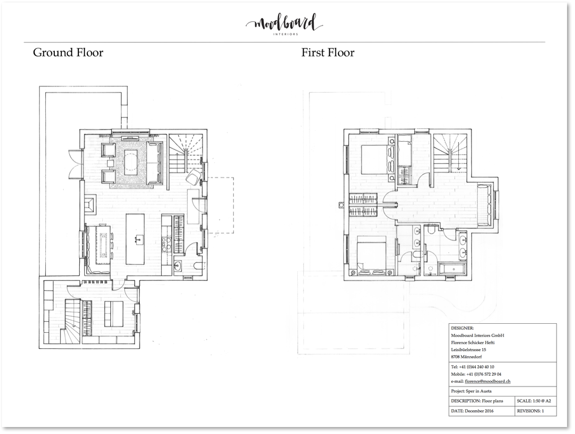 Swiss mountain chalet floor plan interior design