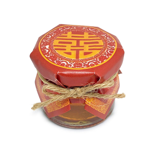 Double Happiness 'Shuang Xi' Wedding Favors Mini Honey Jar