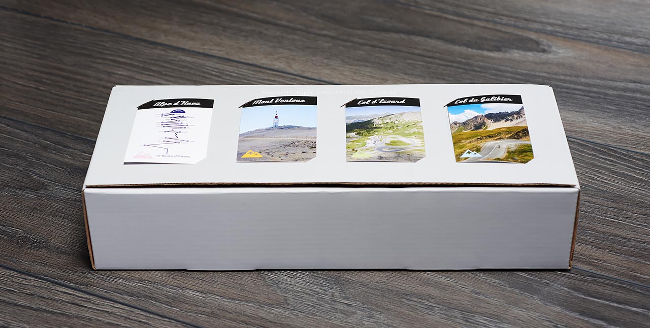 SpeedyShark collectible mountain description cards