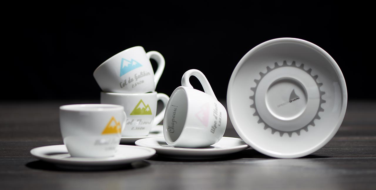 French Alps Espresso Collection Series 1 Cups and Saucers