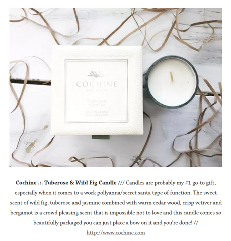 Cochine Tuberose & Wild Fig Votive 