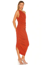 One shoulder Ruched Gown