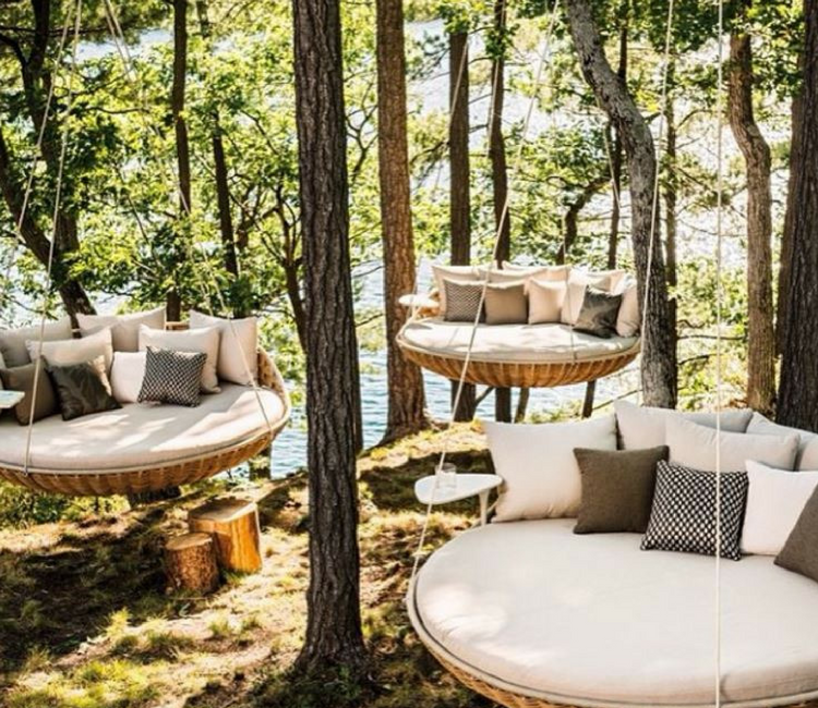 spots to sip and savour - best tea swing chairs