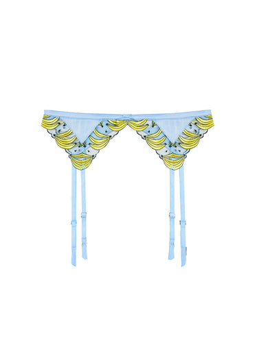 Banana Embroidery Garter Belt