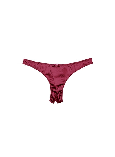 Luxe Crotchless Thong