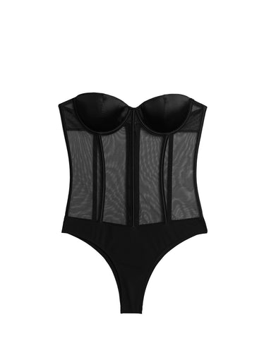 Silk & Mesh Bodysuit