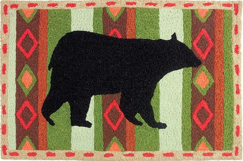 Black Bear accent rug