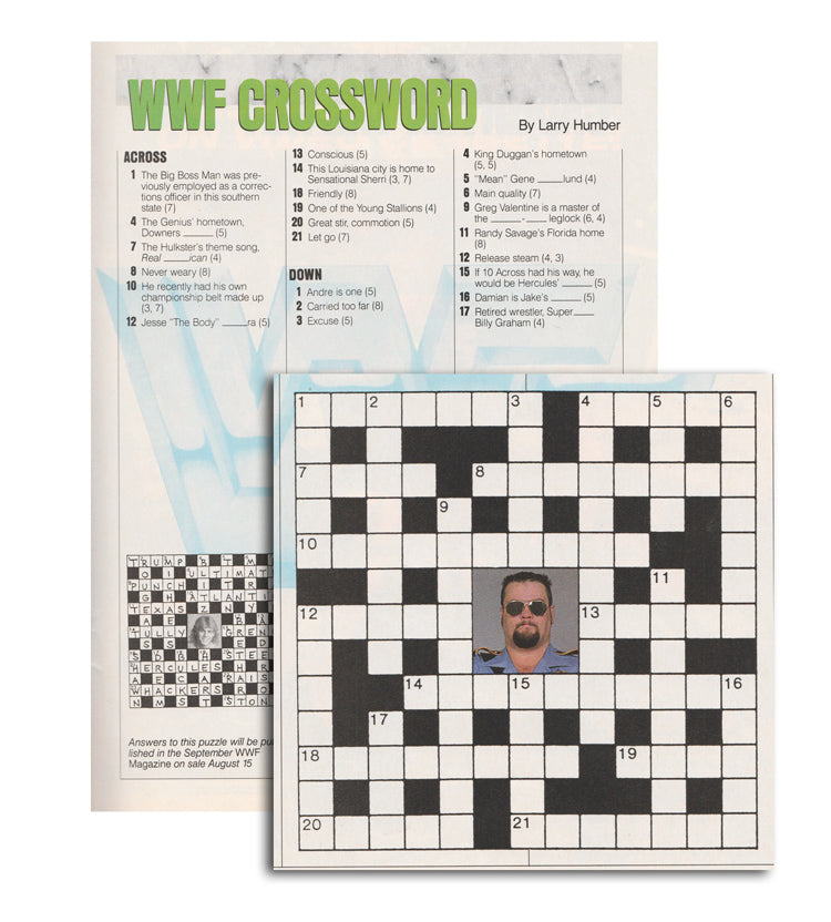 WWF 1989 Crossword Puzzle