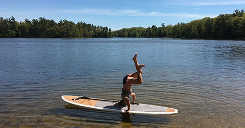 Yoga on a Paddle North Loon