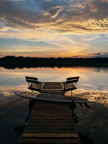 Sunset Dock on Valentine Lake