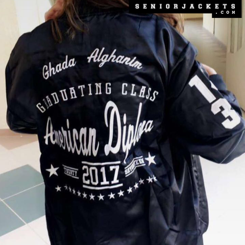 Satin senior jackets design