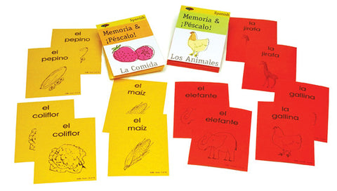 Spanish SSL Learn Elementary Curriculum Memory Game