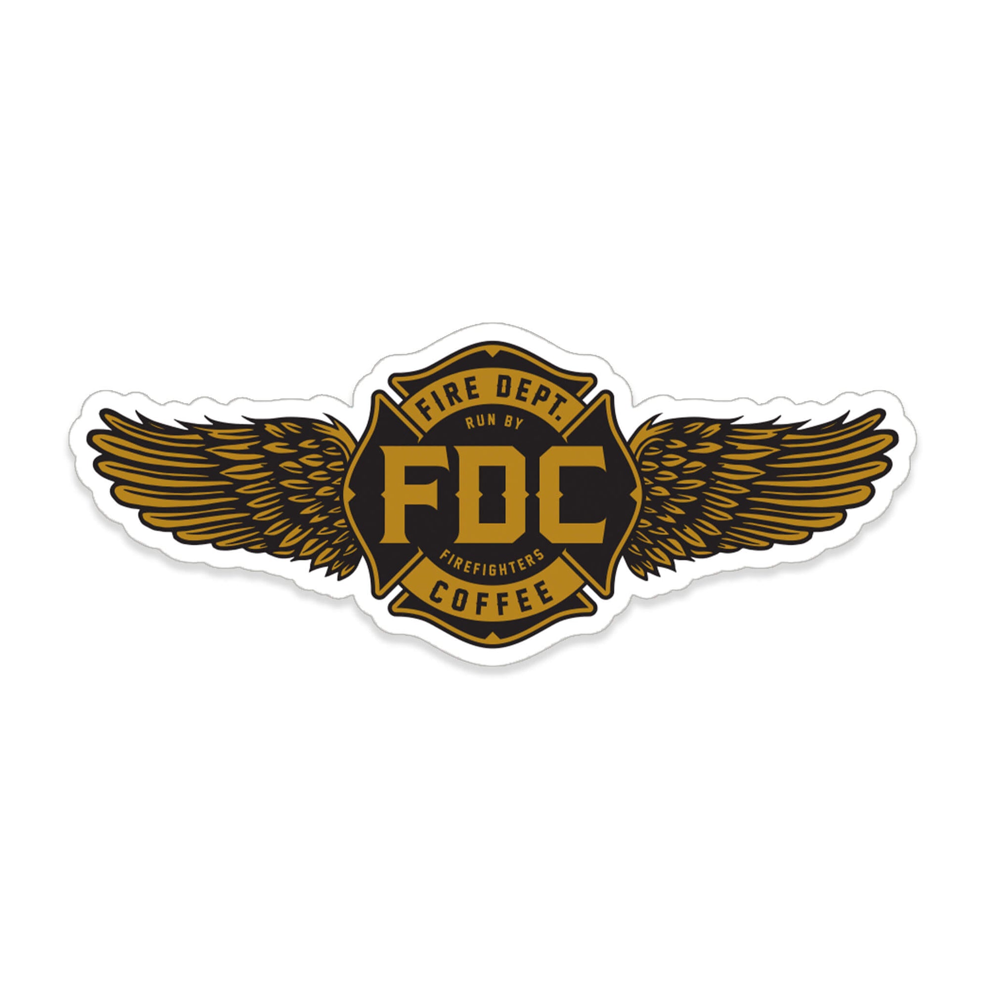 MALTESE CROSS WINGS STICKER