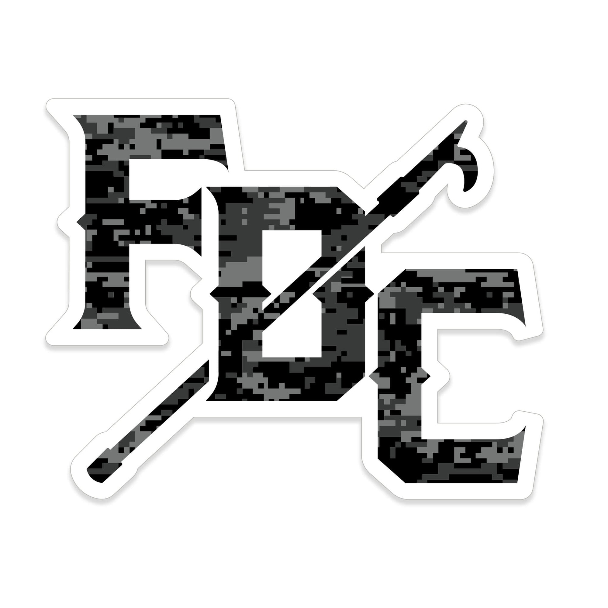 FDC PIKE POLE BLACK CAMO STICKER