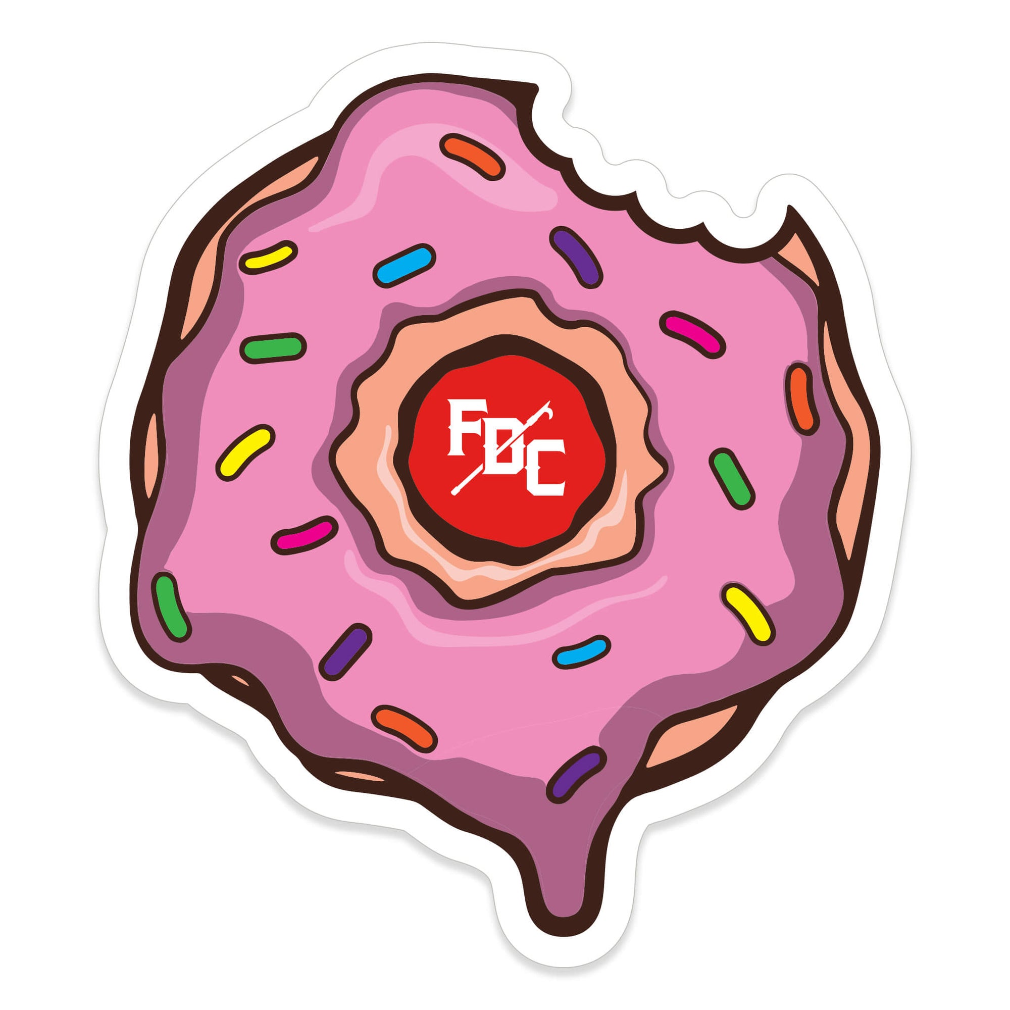 PINK DONUT STICKER