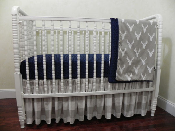 Khaki Deer Baby Crib Bedding Set Hunter Woodland Boy Crib Bedding