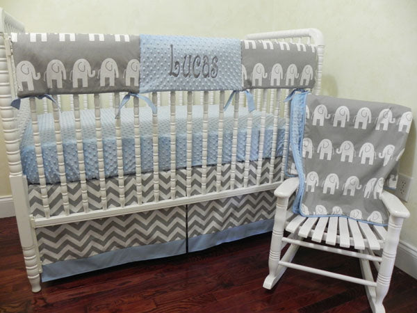 Elephant Crib Bedding Set Dex Boy Baby Bedding In Gray And Light