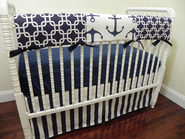 anchor crib bedding set