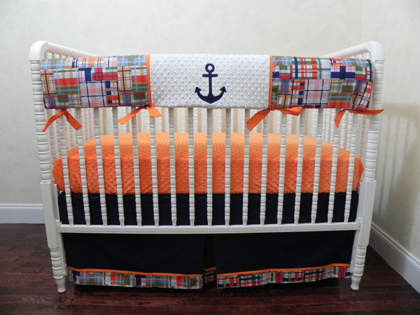 anchor crib bedding set