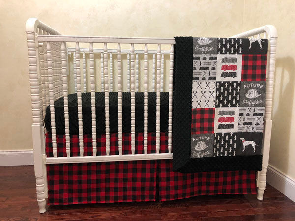 firefighter crib bedding