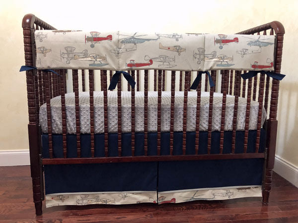 airplane crib bedding set