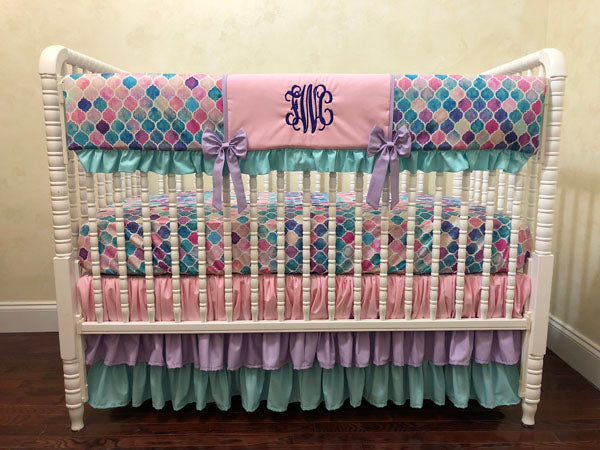 mermaid crib bedding