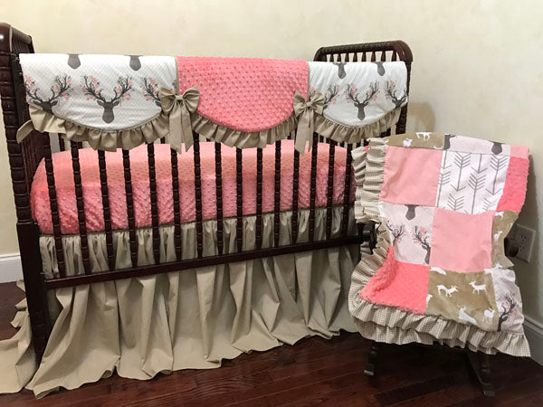 tan crib bedding