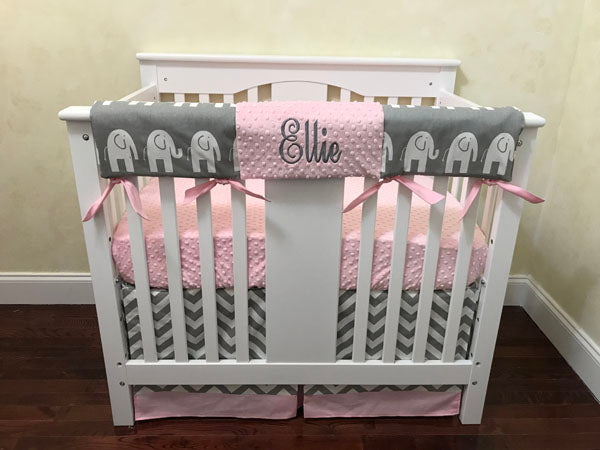 mini crib bumper set