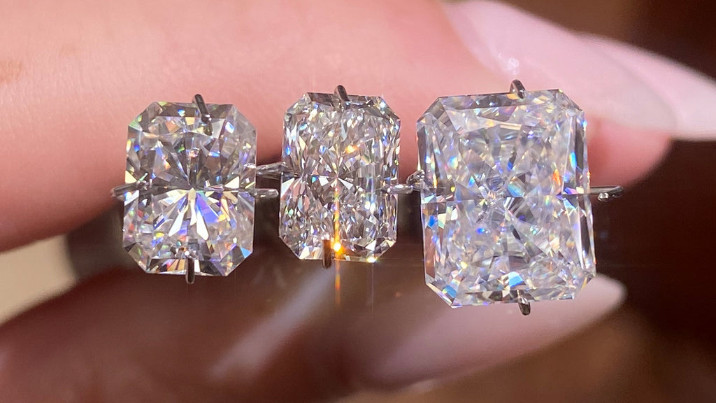 Radiant Cut Diamond vs Radiant Cut Lab Grown Diamond