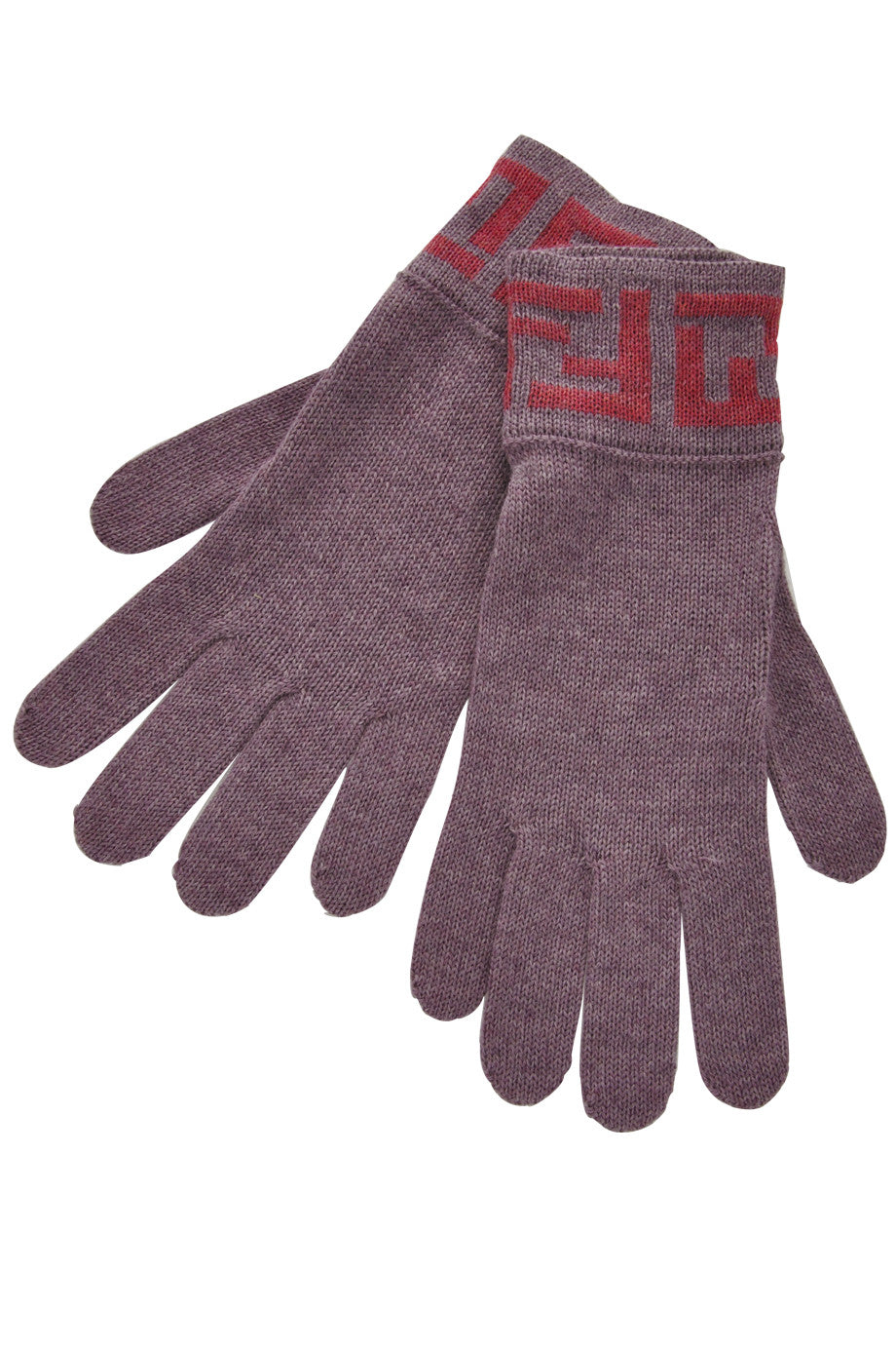 FF Purple Pink Wool Women Gloves PRET-A-BEAUTE