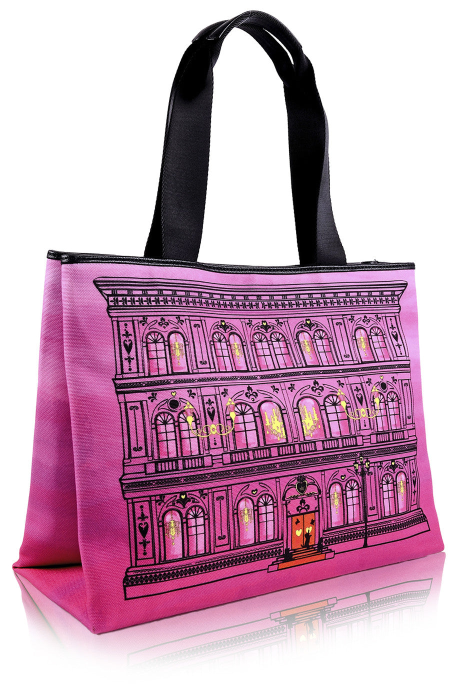 LOVE MOSCHINO PALAZZO Pink Canvas Bag 