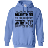 Thumbnail for Telling An Angry Washington Girl To Calm Down T-Shirt