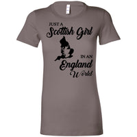 Thumbnail for Just A Scottish Girl In An England World T-Shirt
