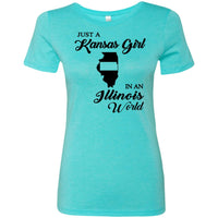 Thumbnail for Just A Kansas Girl In An Illinois World T-Shirt