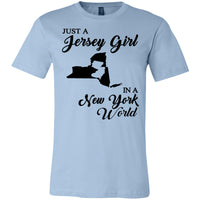 Thumbnail for Just A Jersey Girl In A New York World T-Shirt - T-shirt Teezalo