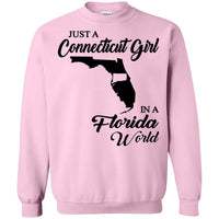 Thumbnail for Just A Connecticut Girl In A Florida World T Shirt