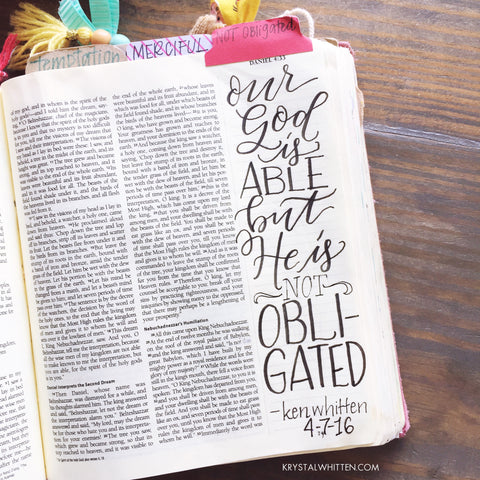 Bible Journaling with the Tombow Fude