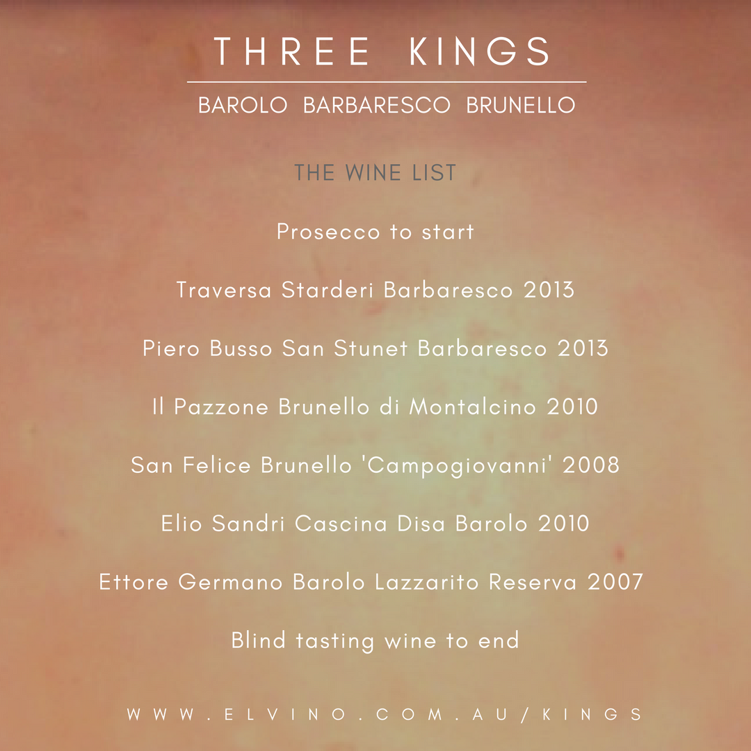 Wine Tasting Menu