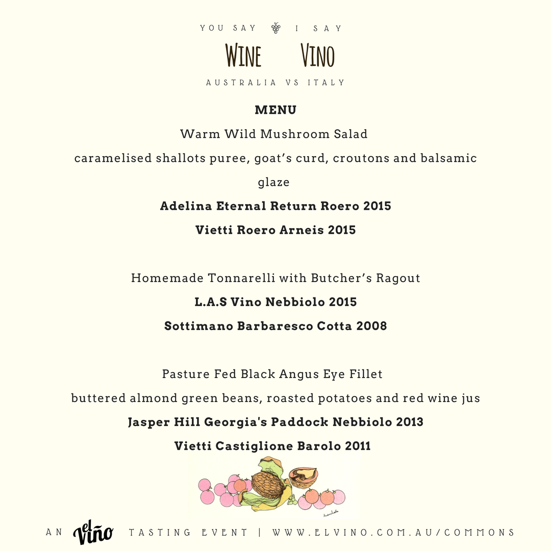 Wine Menu