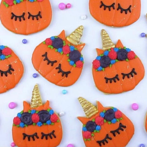 Unicorn Pumpkin Cookies by Yes Please Delicious Delights