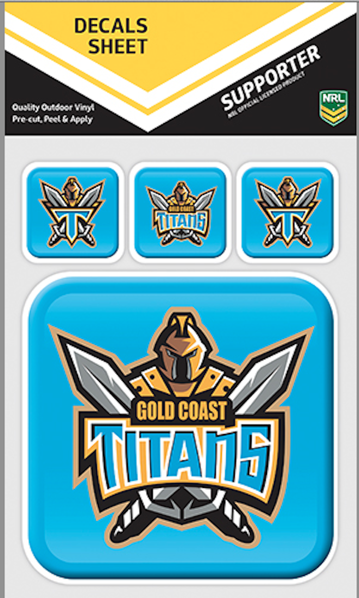NRL Gold Coast Titans BIG Sticker 