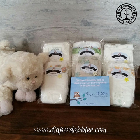 Mother Earth ecofriendly diaper variety package