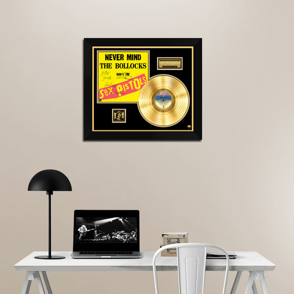 RGM1037 Sex Pistols Never Mind The Bollocks Gold Disc 24K Plated LP 12
