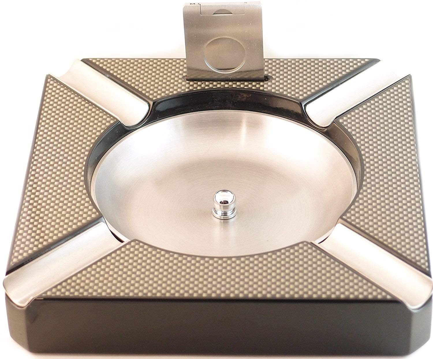 Cigar Ash Tray with Built In Cigar Cutter