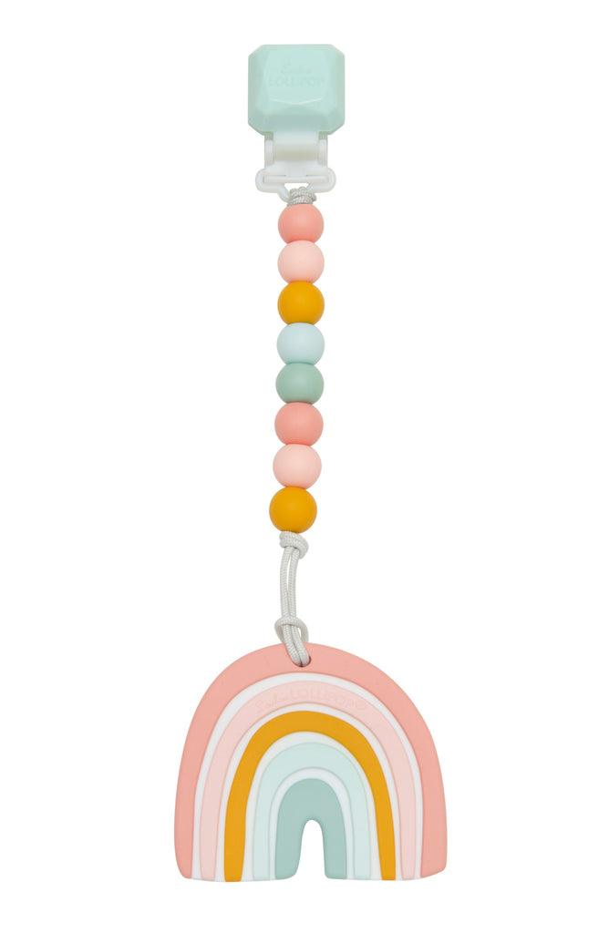 rainbow silicone teether