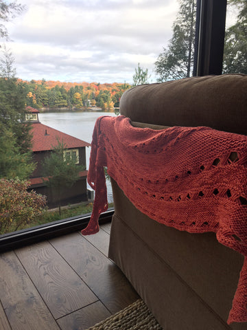 hitchhiker shawl with a view 